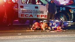 Motociclista invade carril de Mexibús y muere arrollado