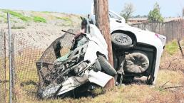 Muere prensado en la carretera Peñón-Texcoco