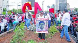 Siembran plantas por los 43 desaparecidos