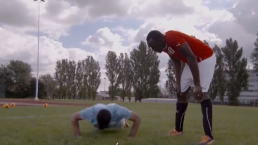 VIDEO: ¿Consiguió Usain Bolt cansar al Kun Agüero antes del partido?