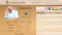 Dan detalles de visita papal en web