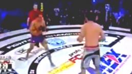 Peleador ruso es golpeado por ganar | VIDEO