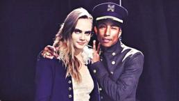 Cara Delevingne cumple fantasía con Pharrell