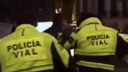 Supuestos policías intentan evadir el alcoholímetro