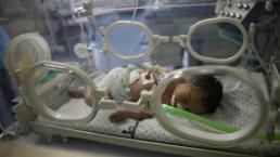 Bebé protagoniza milagro en Gaza