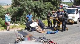 Muere aplastada por un camión en plena carretera 