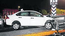 Muere automovilista tras choque, en la Glorieta de Vaqueritos